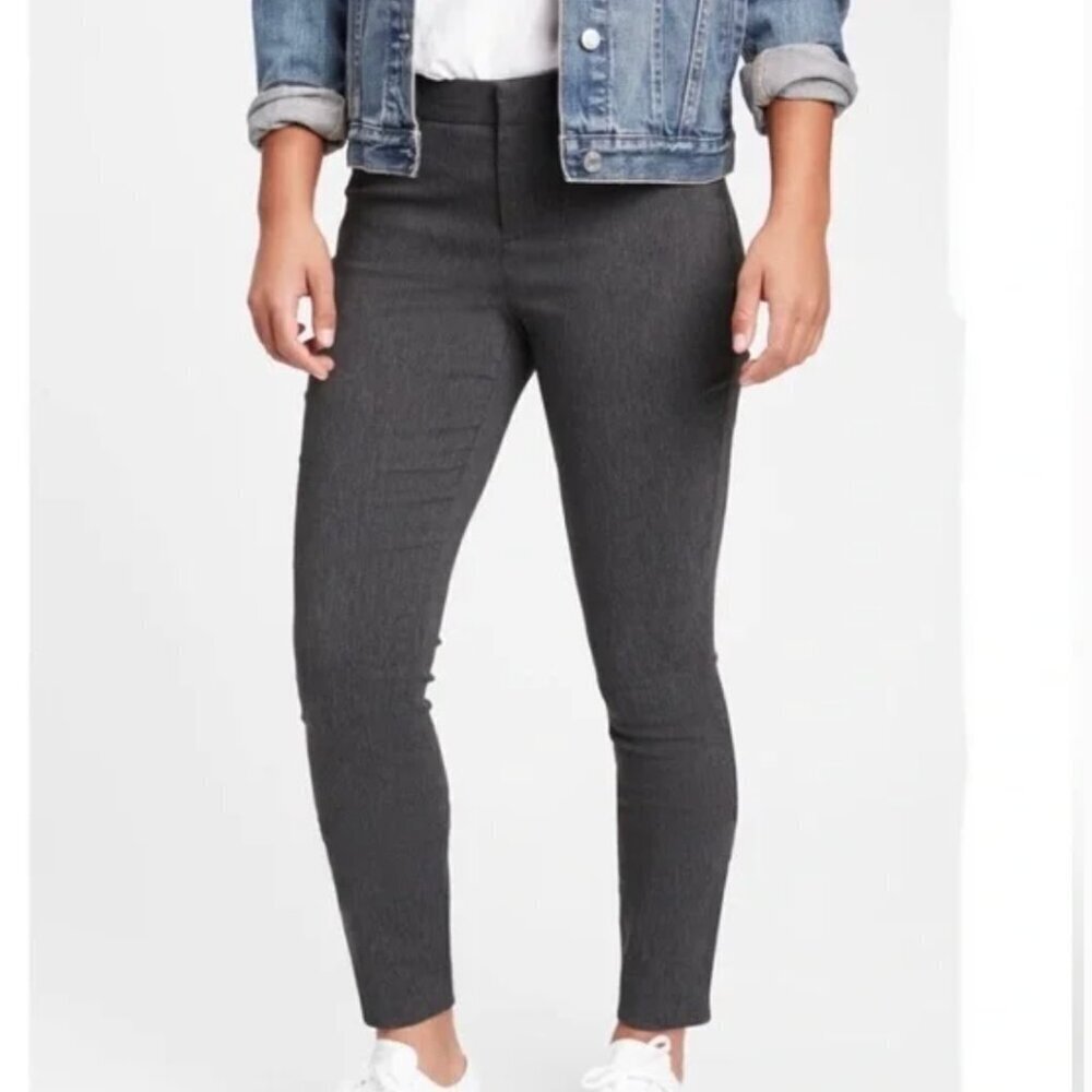 Gap Signature Skinny Ankle Pants in Heather Charcoal Women's Size 12